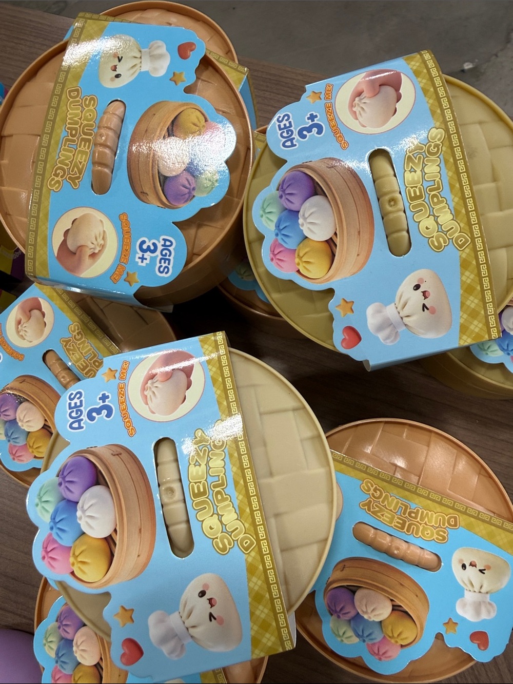 Amazon Squeezey Dumplings Toy Set - Blue, Purple, Pink, Yellow, White
